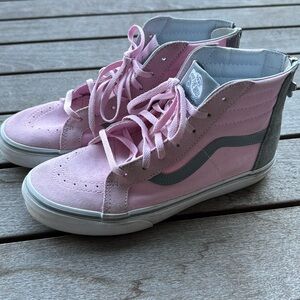 Vans SK8-HI ZIP pink mist/monument 5Y like new